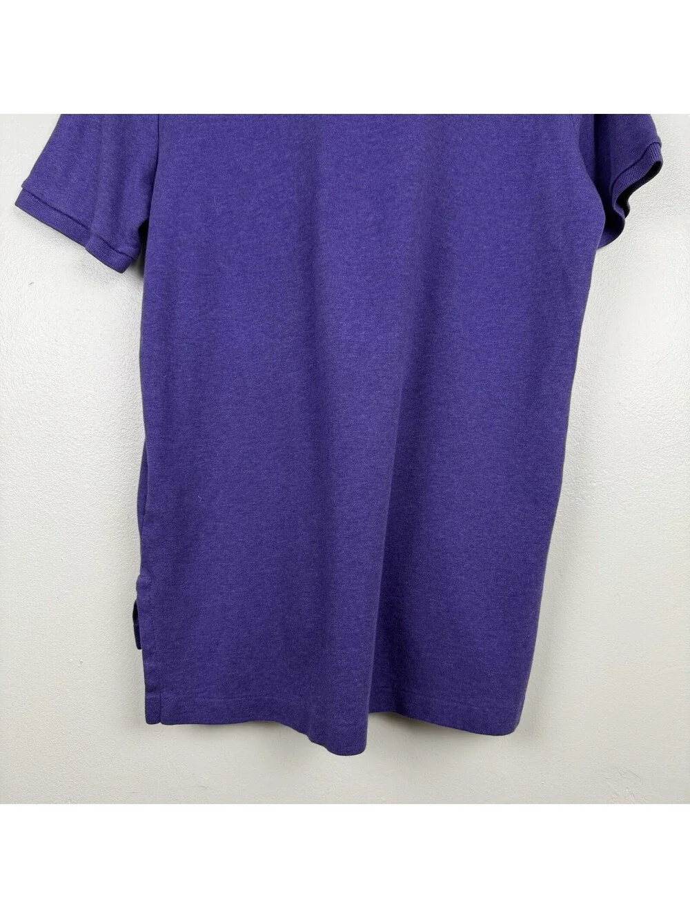 Polo Ralph Lauren Shirt Men Med Purple Custom Slim Fit Heather Polo Green Pony
